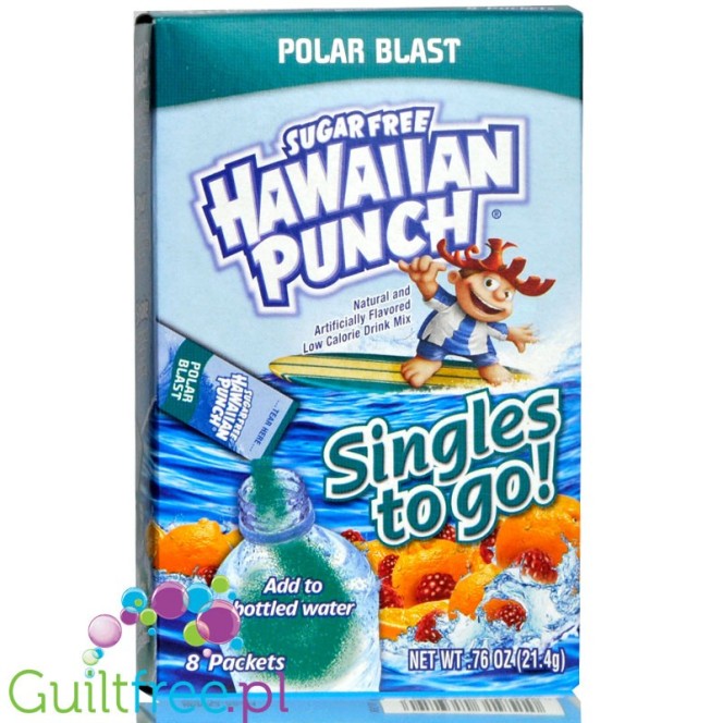 Hawaiian Punch Singles to go! Polar Blast - saszetki bez cukru, napój instant,