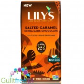 Lily's Sweets Stevia 70% Dark Chocolate Salted Caramel - ciemna czekolada bez cukru ze stewią z solonym karmelem