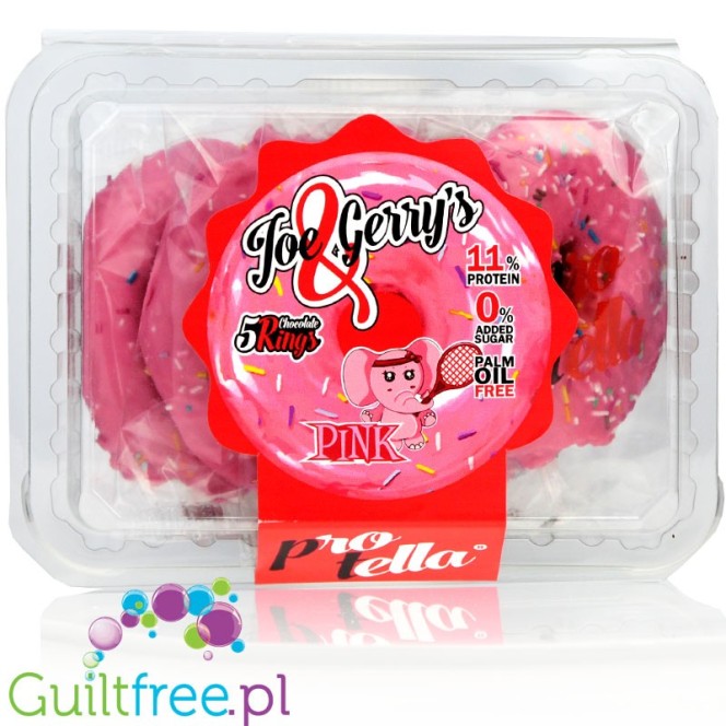 Protella Joe&Gerry's Pink 5 SZTUK - donuty proteinowe bez dodatku cukru