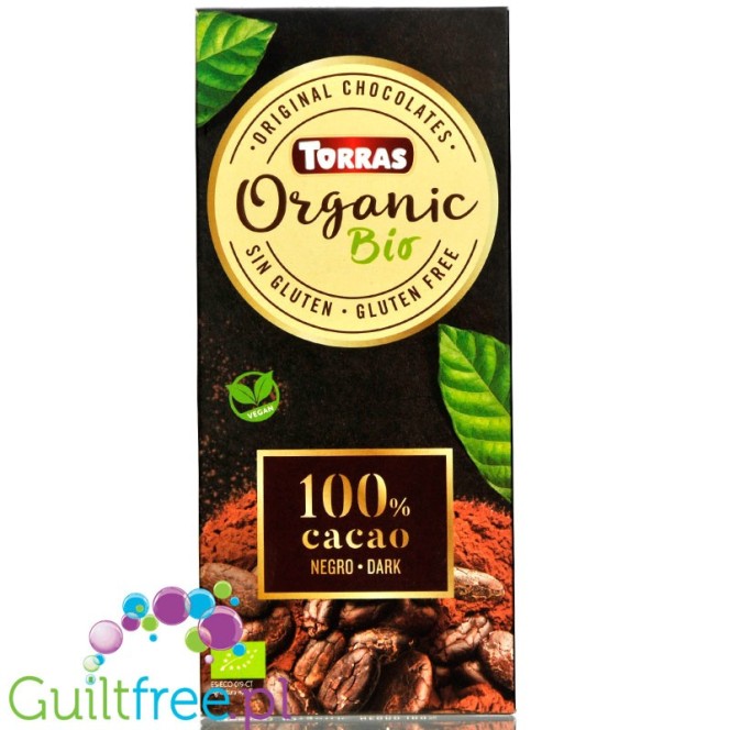 Torras Bio, dark chocolate 100%, keto friendly, no sweeteners