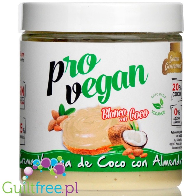 Protella Pro Vegan White - wegański krem migdałowo-kokosowy bez dodatku cukru