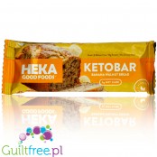 Heka Keto Bar, Banana Walnut Bread - keto baton 3g węglowodanów netto, 10g białka