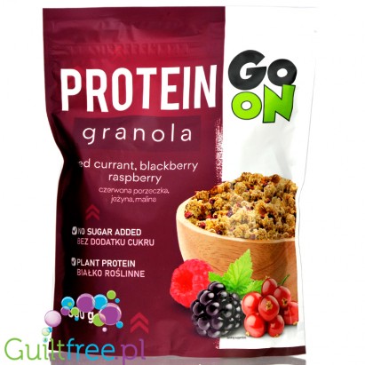 Sante GoON Protein Granola with no added sugar, Red Currant, Blackberry, Raspberry