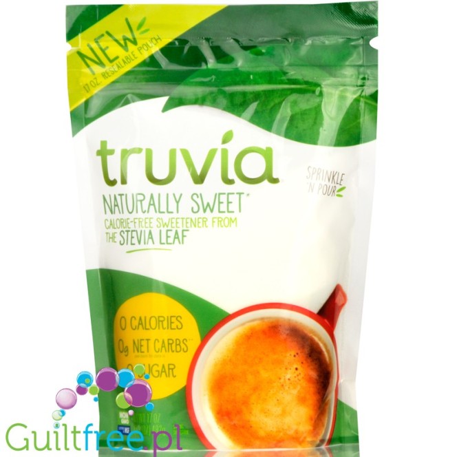 Truvia Stevia Naturally Sweet Crystal - słodzik zero kcal w krystzałkach ze stewią i erytrolem