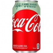 CocaCola Life Cane Sugar & Stevia 99kcal - Coca Cola ze stewią, wersja USA