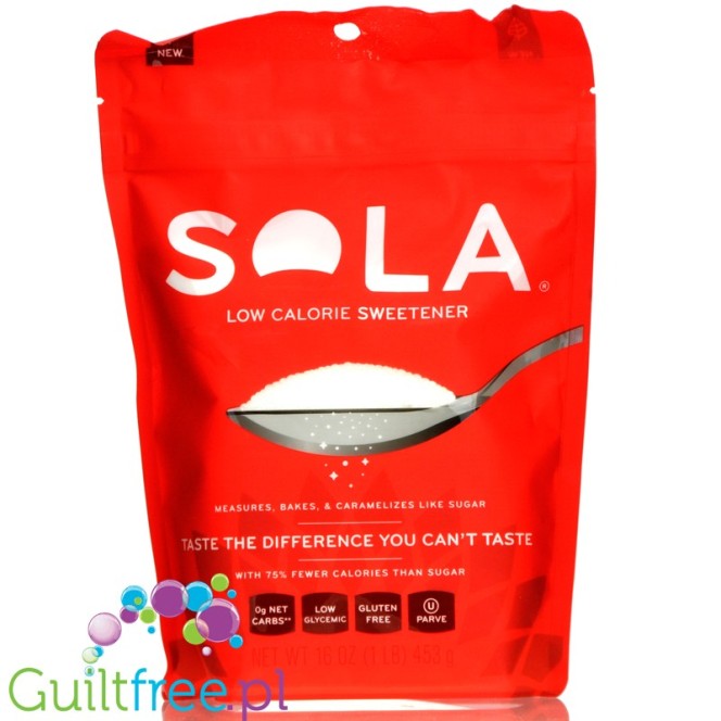 Sola Sweetener - keto słodzik z monk fruit i tagatozą, 75% mniej kcal
