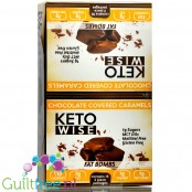 Healthsmart Keto Wise Fat Bombs Chocolate Covered Caramel Box 16pcs