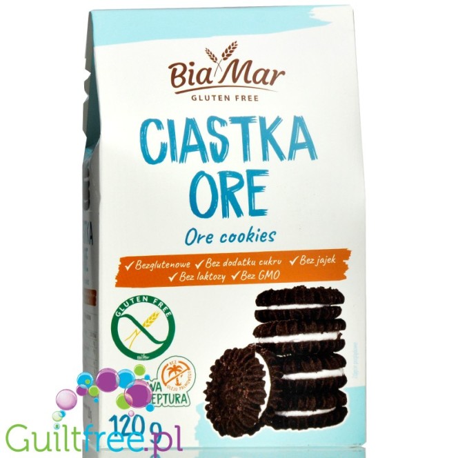 Biamar Ore - cocoa cookies with cream filling, no added sugar