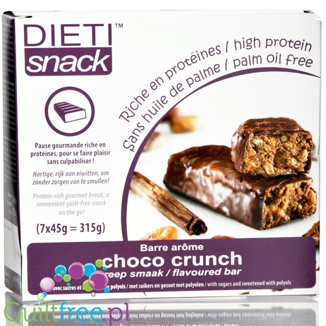 Dieti Snack Choco Crunch - proteinowy baton Czekolada Crunch 15g białka