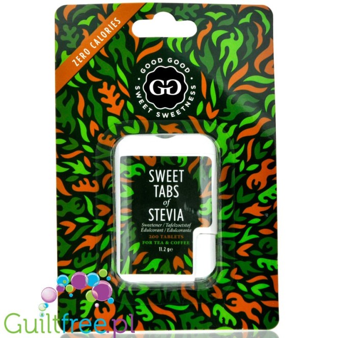 Good Good Sweet Tabs of Stevia, 200 tabs, no maltodextrine