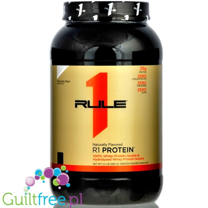 Rule1 R1 Protein (2,5lbs) Naturally Plain, 25g protein in just 100kcal