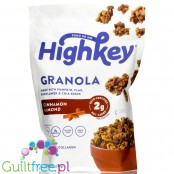 HighKey Granola, Cinnamon Almond - keto granola z kolagenem i MCT, Cynamon & Migdały