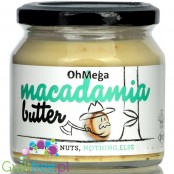OhMega Macadamia Butter 235g - miazga z prażonych orzechów makadamia 100%