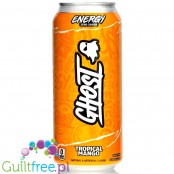 Ghost Energy Drink Tropical Mango - napój energetyczny 0kcal, 200mg kofeiny, AstraGin®, Alpha-GPC, NeuroFactor™