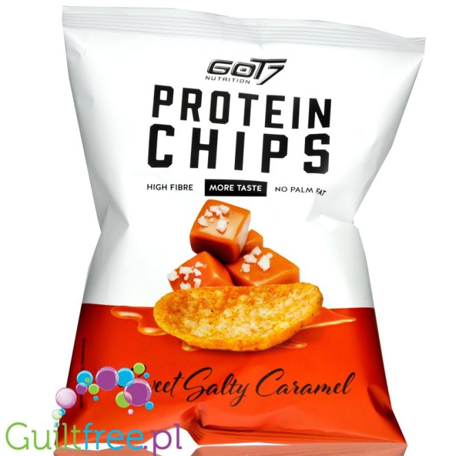 GOT7 Protein Chips Sweet Salty Caramel - chipsy proteinowe 35% białka, Solony Karmel