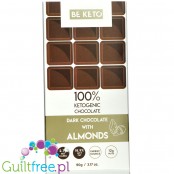 BeKeto™ Czekolada & Migddały + MCT - ketogeniczna czekolada ze stewią i erytrolem