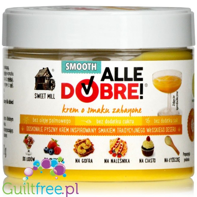 Sweet Mill Alle Dobre Zabayone - eggnog spread, no added sugar, palm oil free