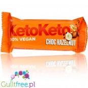 KetoKeto Bar Choc Hazelnut - wegański baton 53% tłuszczu, smak Czekolada & Orzechy Laskowe