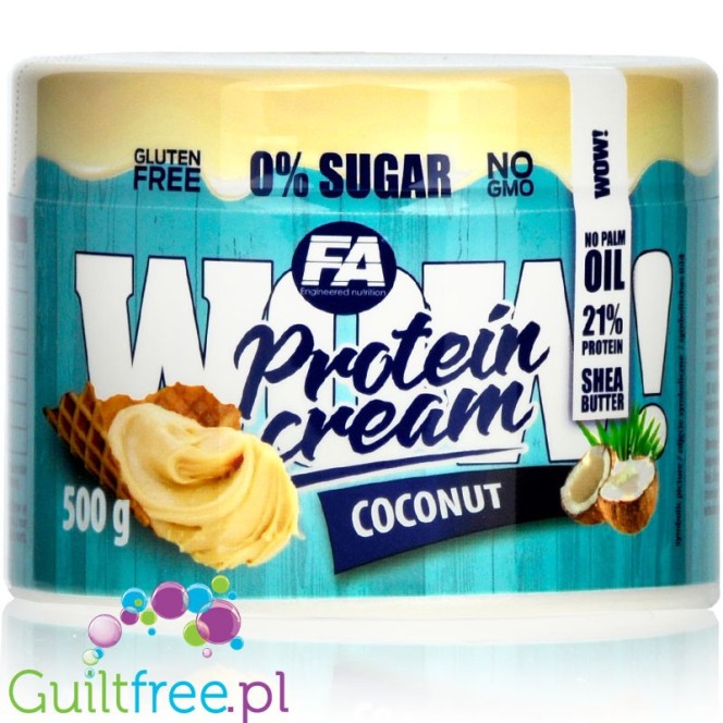 Fitness Authority WOW! Protein Cream Coconut - kokosowy krem białkowy bez cukru