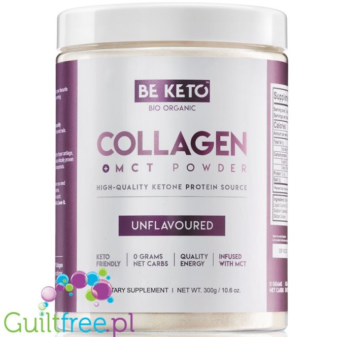 BeKeto™ Collagen + MCT, Unflavoured, 300g