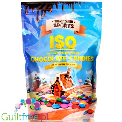 Yummy Sports ISO 100% WPI Smartiez (Chocolate Candies) - odżywka białkowa tylko ze stewią