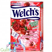 Welch's Cherry Pomegranate Singles to Go - saszetki bez cukru, napój instant, Wiśnia & Granat