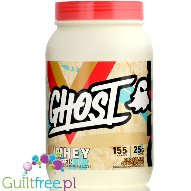 Ghost 100% Whey Ahoy! Chocolate Chip Cookie with real cookie pieces