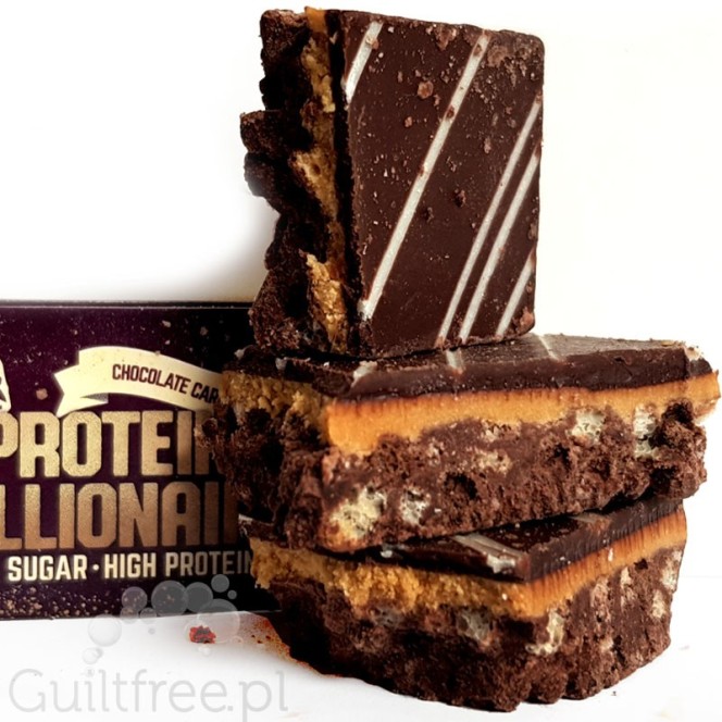 Mountain Joe's Protein Millionaire Chocolate Caramel - proteinowa krajanka czekoladowo-karmelowa