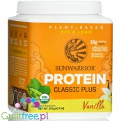 Sunwarrior Protein Classic Plus, Vanilla 0,37KG - organiczna wegańska odżywka białkowa z 5 superfoods