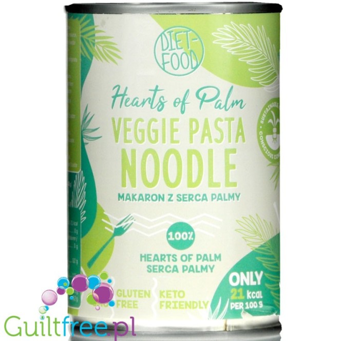 DIET FOOD palm heart pasta 21kcal, Noodle, 220g can