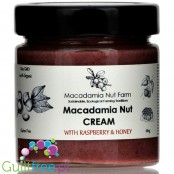 Macadamia Nut Farm, Raspbberry & Honey - masło makadamia 90% z malinami i miodem