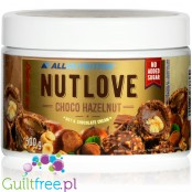 AllNutrition NUTLOVE Choco Hazelnut - krem orzechowo-mleczno-czekoladowy bez cukru z prażonymi orzechami