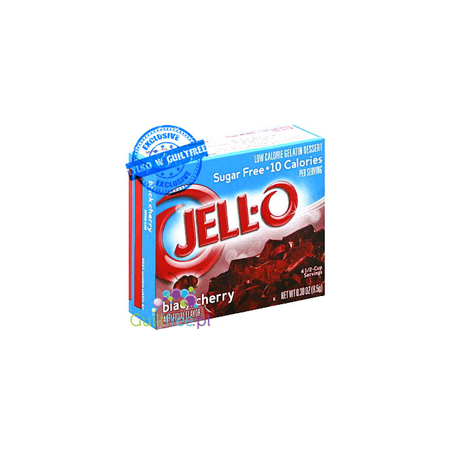 Jell-O Balck Cherry low fat sugar free jelly, Black Cherry flavor