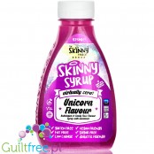 Skinny Food Unicorn glittering zero calorie syrup, Bubblegum Candy Floss