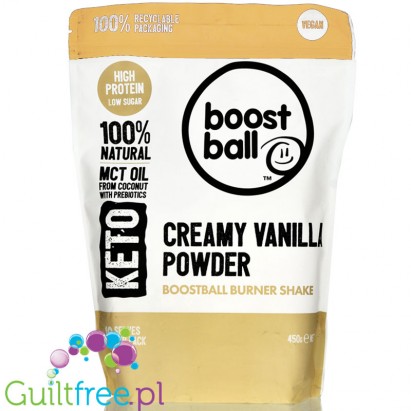 Boostball Burn Shake Creamy Vanilla - keto koktajl z MCT i prebiotykiem