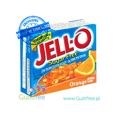 Jell-O low-calorie gelatin dessert orange artificial flavor