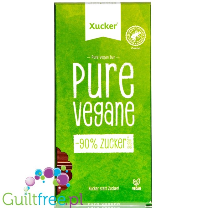 Xucker Pure Vegane - vegan dark chocolate with xylitol, hazelnuts and almonds