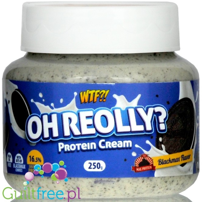 Max Protein WTF Oh Re-Olly? - krem proteinowy Cookies & Cream bez dodatku cukru