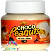 Max Protein WTF White Chocolate & Peanuts - krem proteinowy, Biała Czekolada & Masło Orzechowe
