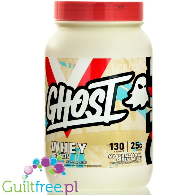 Ghost 100% Whey Marshmallow Cereal Milk - odżywka białkowa z WPI, WPH i kompleksem enzymów