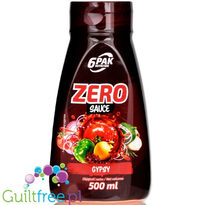 6pak nutrition zero sauce Gypsy, low calorie tomato-paprika suce