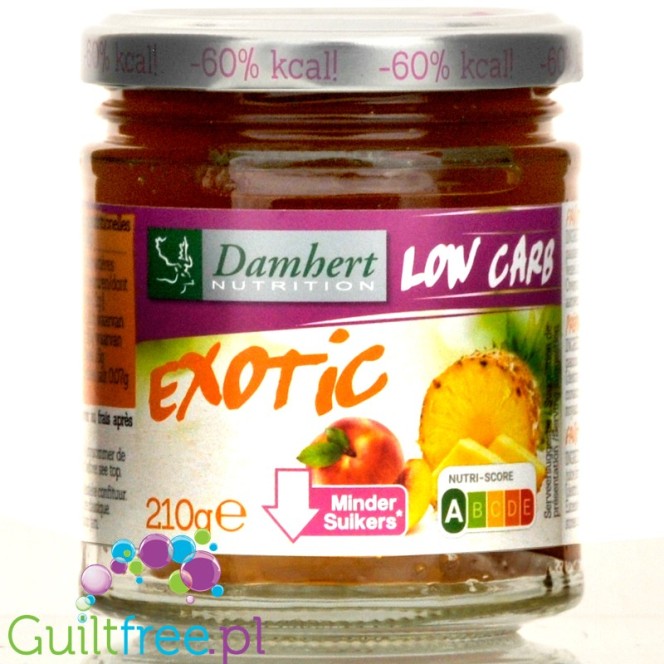 Damhert Low Carb Pineapple & Passion fruit - no added sugar fruit spread