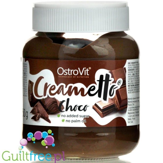 Creametto Choco - krem czekoladowy bez dodatku cukru
