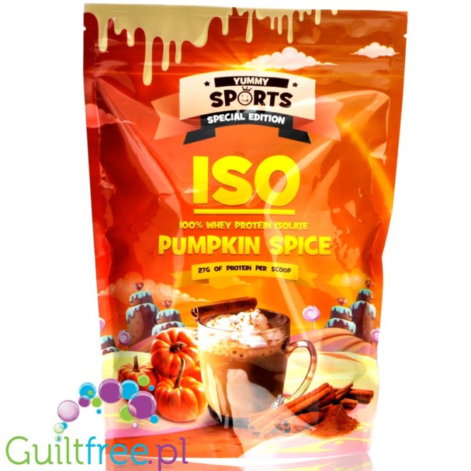 Yummy Sports ISO 100% Whey Protein Isolate Pumpkin Spice