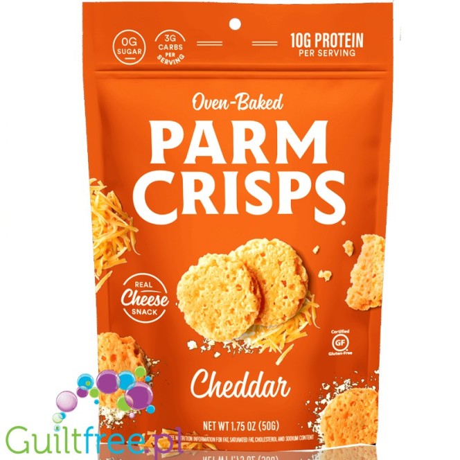 ParmCrisps Oven-Baked Parm Crisps, Bite-Sized Cheddar 1.75 oz (50g)