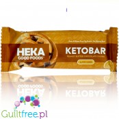 Heka Keto Bar, Peanut Butter Chocolate Chunk ketogenic bar sweetened with allulose & erythritol