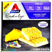 Atkins Endulge Lemon Tart, batoniki cytrynowe, PUDEŁKO