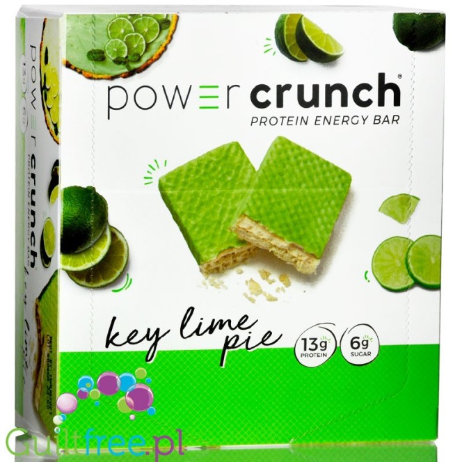 Power Crunch Key Lime Pie BOX x 12 - wafelek proteinowy z kremem (Tarta Limonkowa)