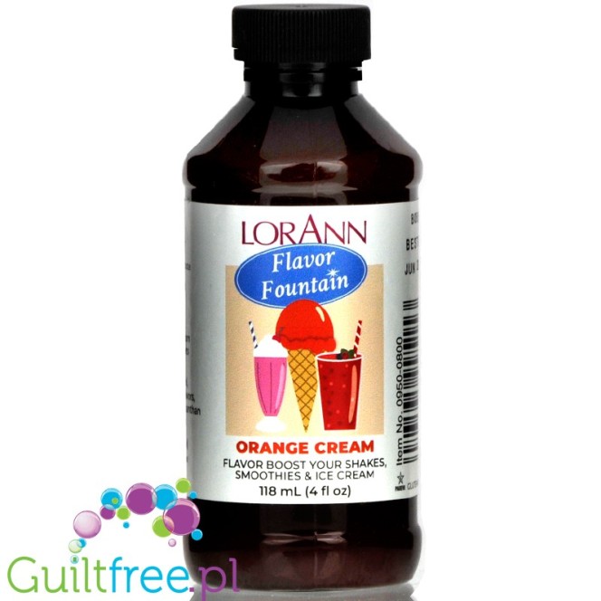 LorAnn's Flavor Fountain Orange Cream 118ml - aromat śmietankowo-pomarańcczowy do szejków i lodów