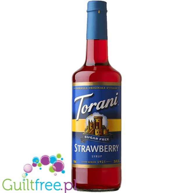 Torani Strawberry 0,75L - sugar free barista coffee syrup